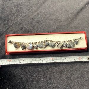 925 JCK Mauritius silver Heart Charm Bracelet